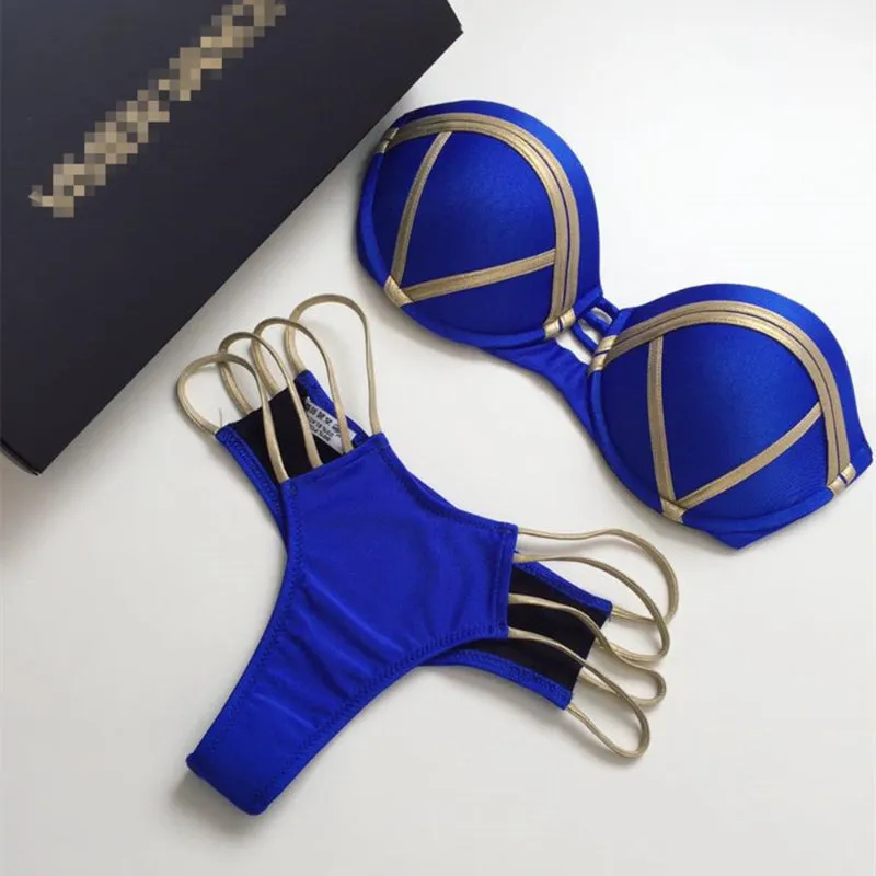 Solid Color Bikini Separates Versatile Swimwear