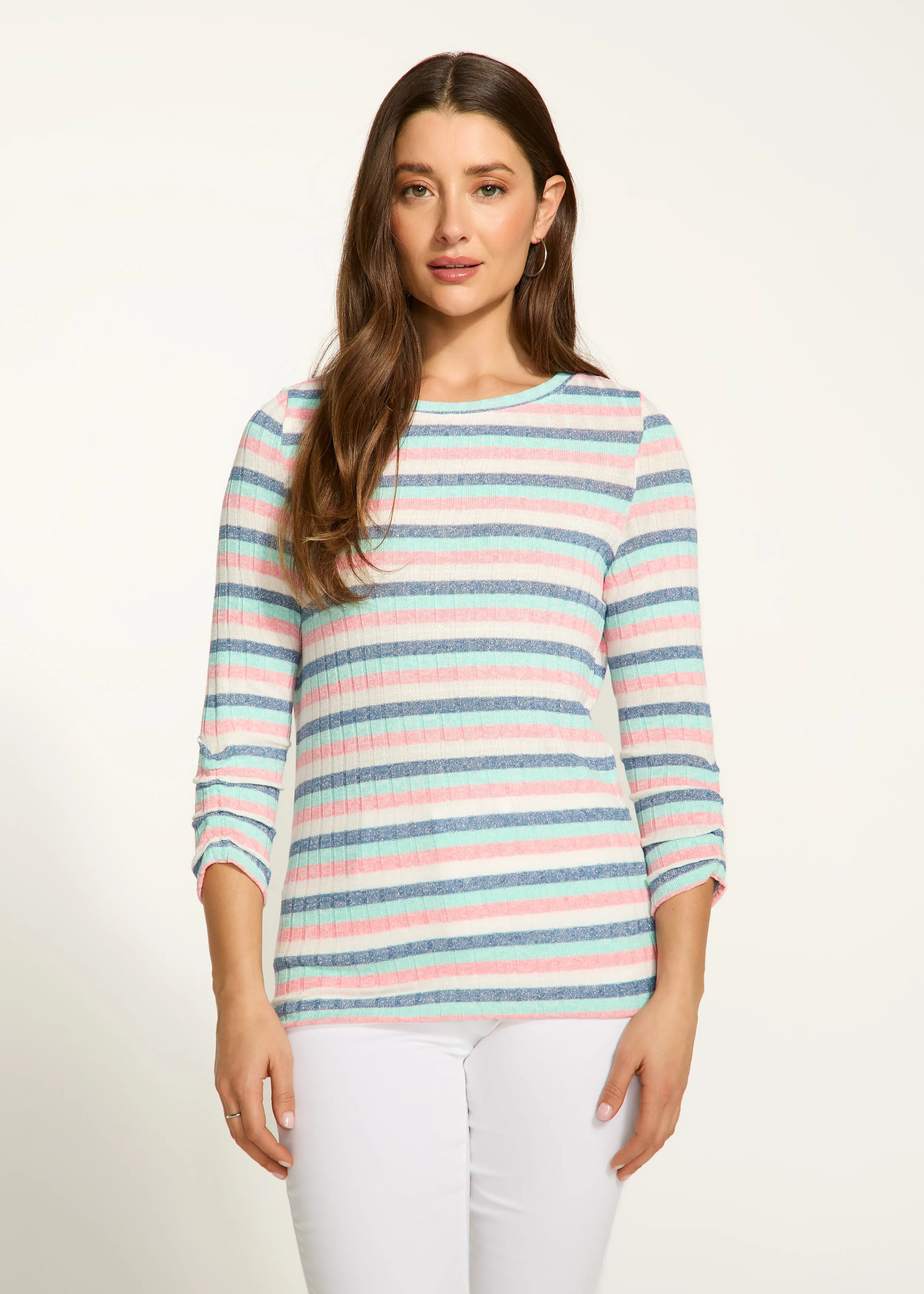 Sparkle Ribbed Top, Sparkle Stripe