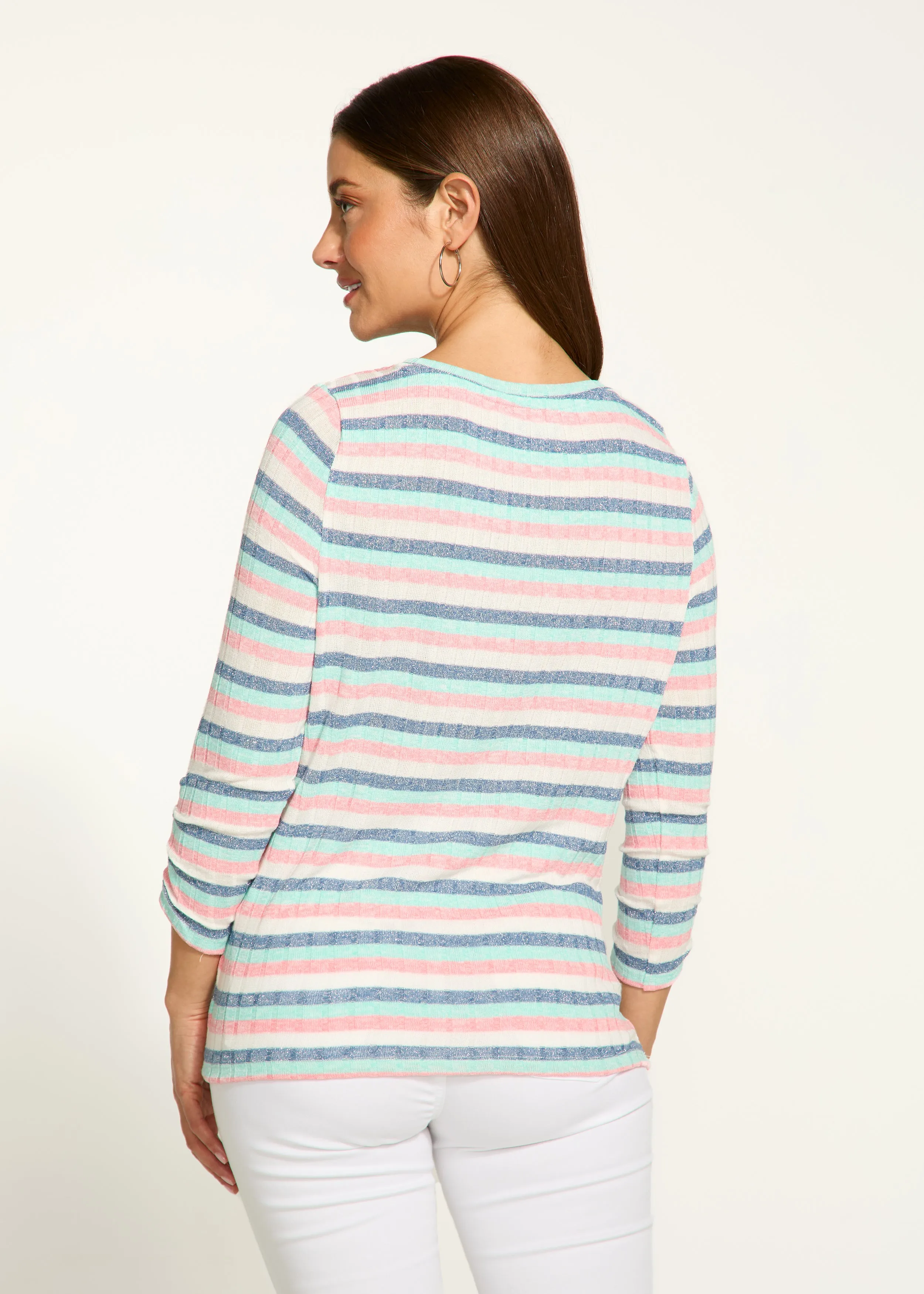 Sparkle Ribbed Top, Sparkle Stripe