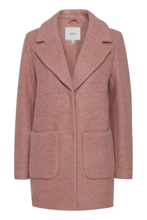 Stipa Wool Knit Coat - Ash Rose
