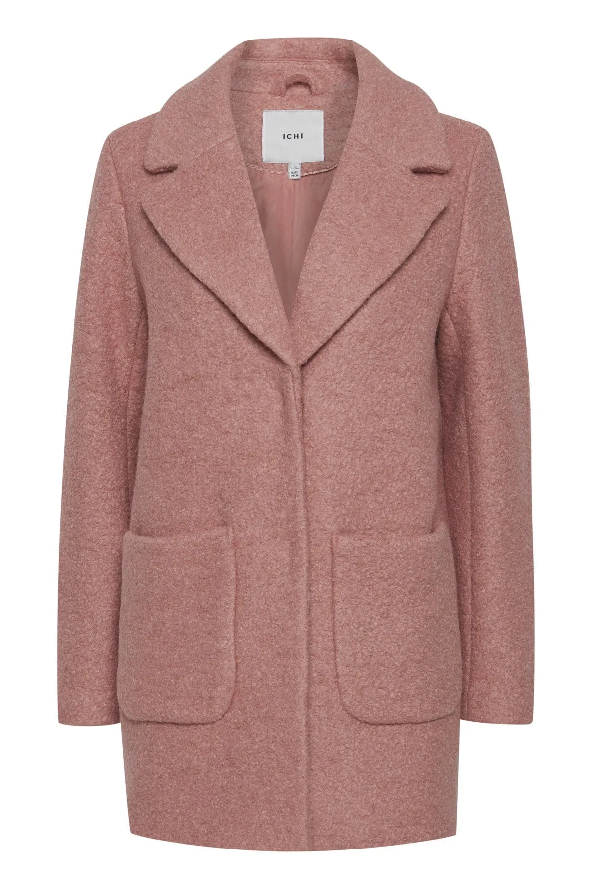 Stipa Wool Knit Coat - Ash Rose