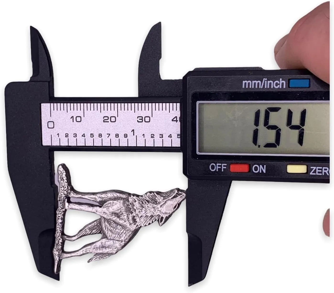 StockPins Howling Wolf Lapel Pin  Pewter Viking Brooch for Men and Women, Lone Wolf Cloak Pin, Motorcycle Vest and Jacket Accessory, Perfect for Animal Lovers