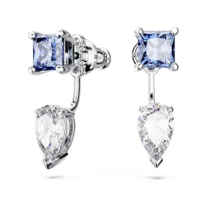 Swarovski Women's Blue and Clear Mixed-Cut Stones in a Rhodium Finished Setting Mesmera Earring Jackets - 5665767