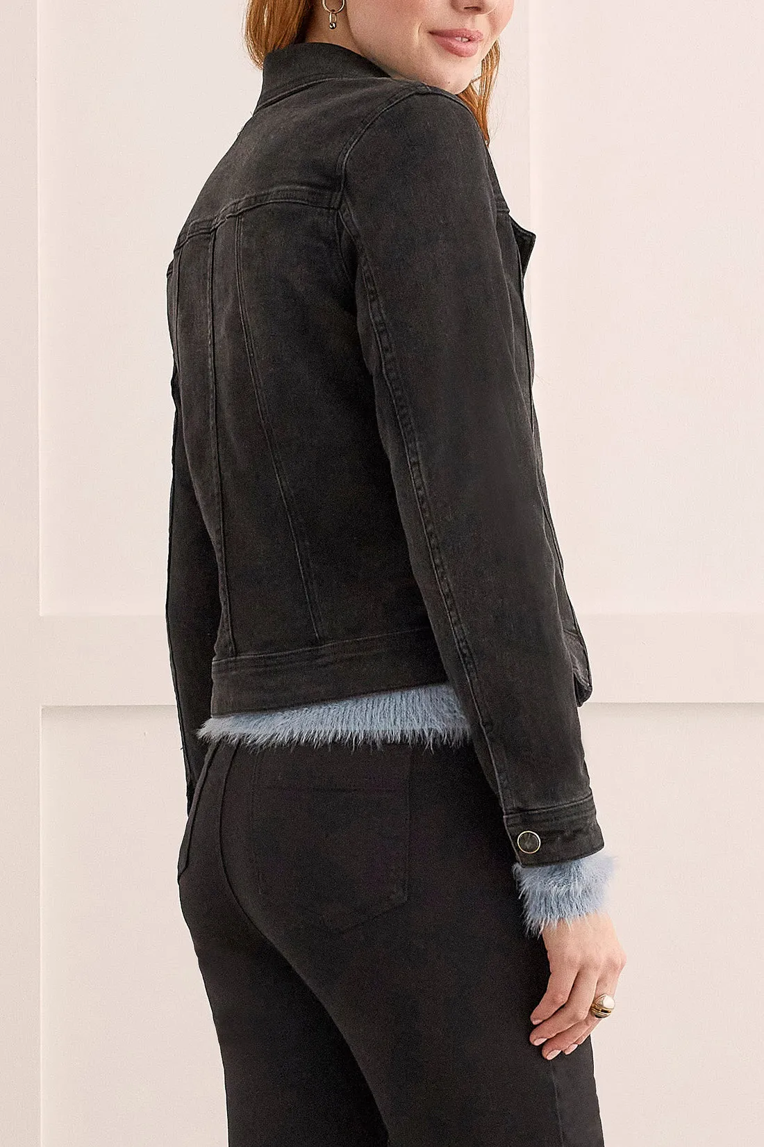 Tribal  Fall/Winter 2023-7927O/292-Denim Jacket-Dusty Black