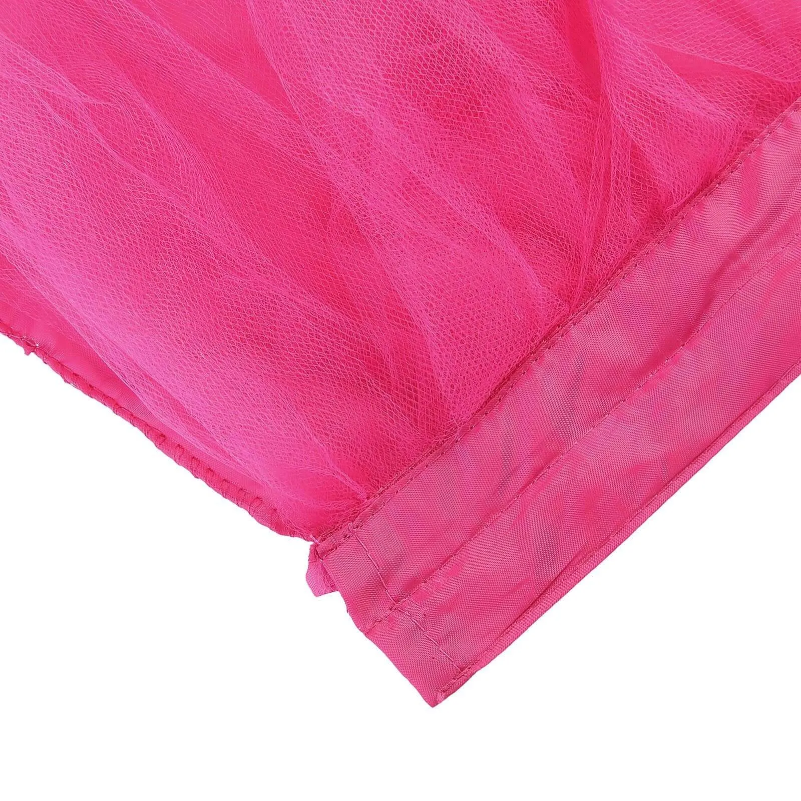 Tulle Table Skirt 14ft Fuchsia - 4 Layer Pleated Tutu Table Cover