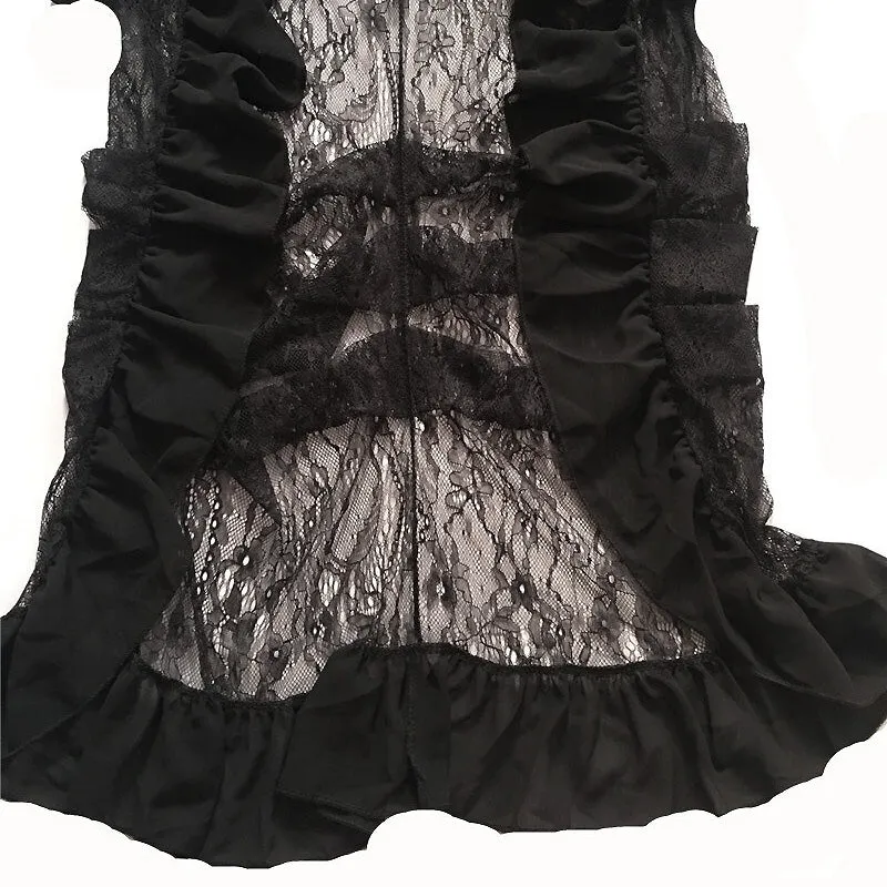 US SALE of Women's Black Gothic Skirts / Elegant Victorian High Waist Long Skirt