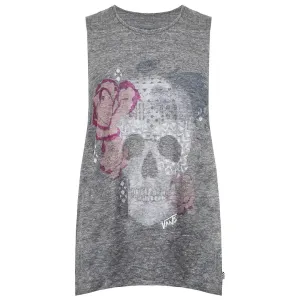 Vans Off The Wall Sketchy Skull Womens Grey Vest