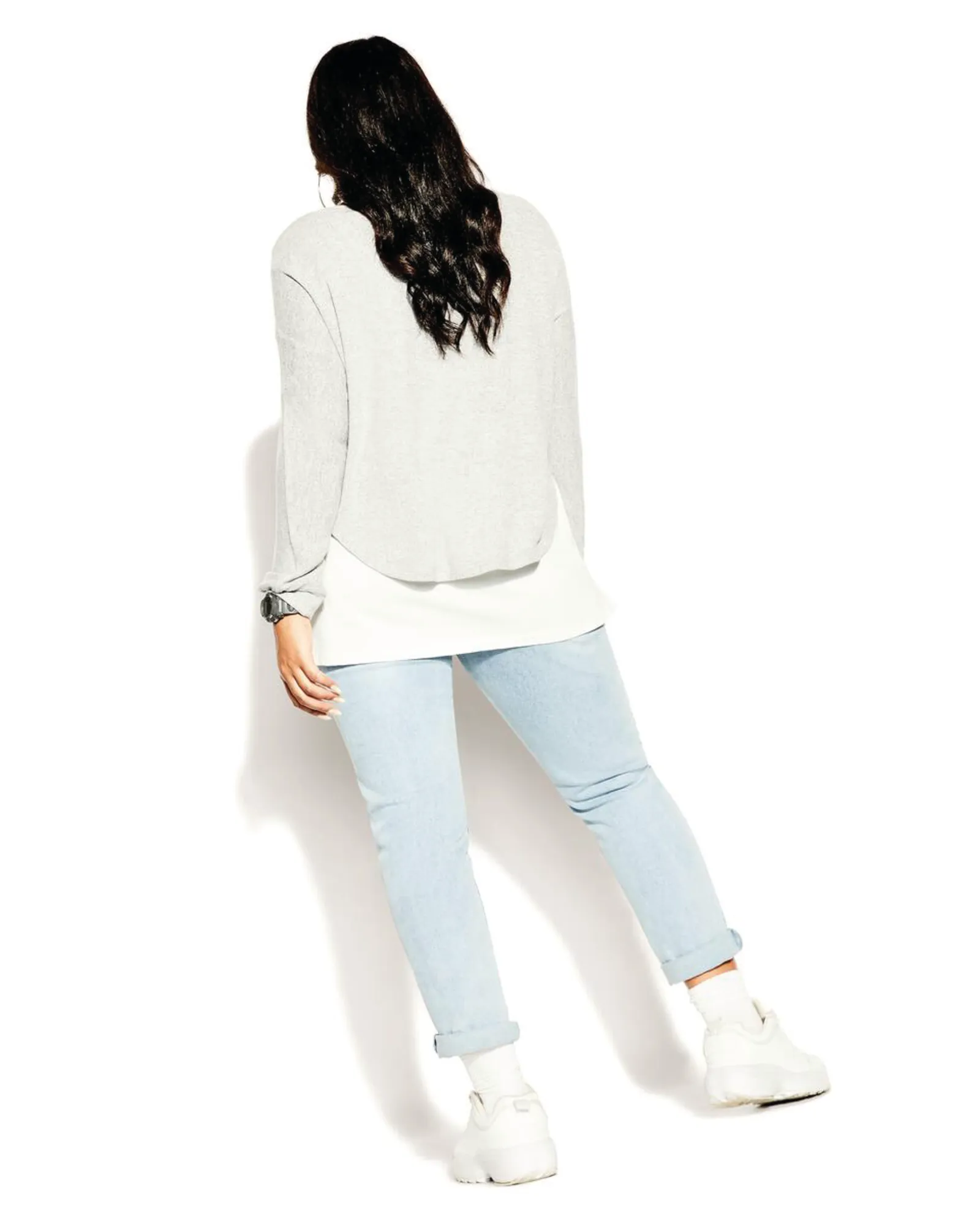 Versatile Top | Light Grey / Ivory