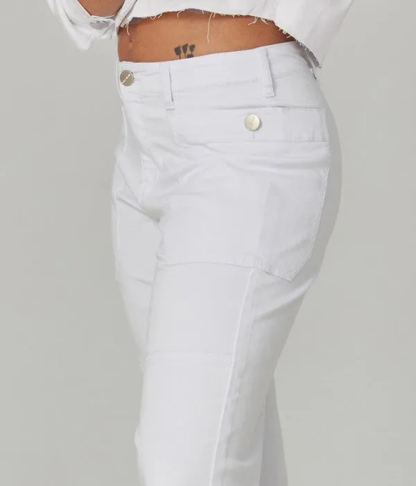 Willow Cargo Pant-White