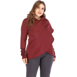 Women Hoodies Sweatshirts Autumn Winter Plus Size Long Sleeve Pocket Pullover Hoodie Female Casual Warm Hooded Sweatshirt