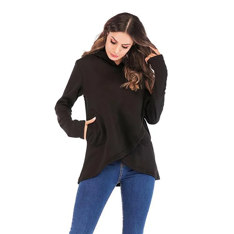 Women Hoodies Sweatshirts Autumn Winter Plus Size Long Sleeve Pocket Pullover Hoodie Female Casual Warm Hooded Sweatshirt