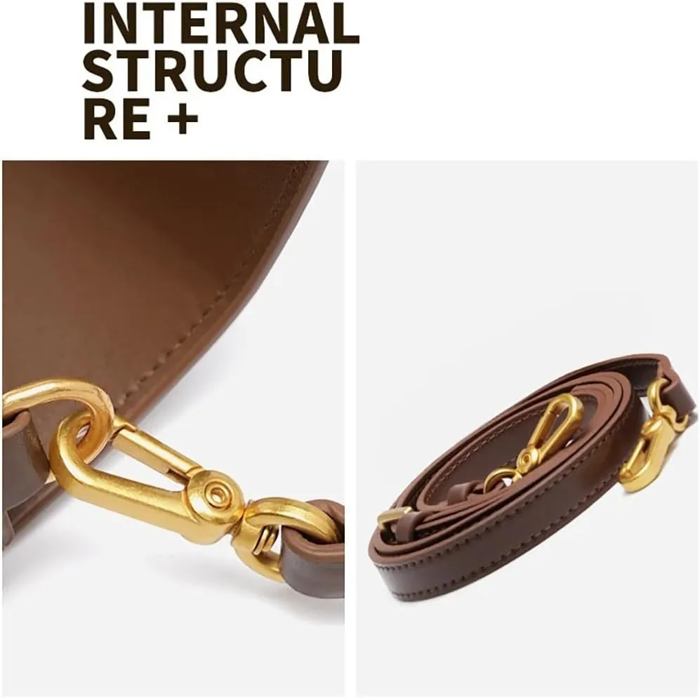 Women Shoulder Bags, Cowhide Leather Stick Bag, Fashionable Armpit Bag, Versatile Single Shoulder Crossbody Bag