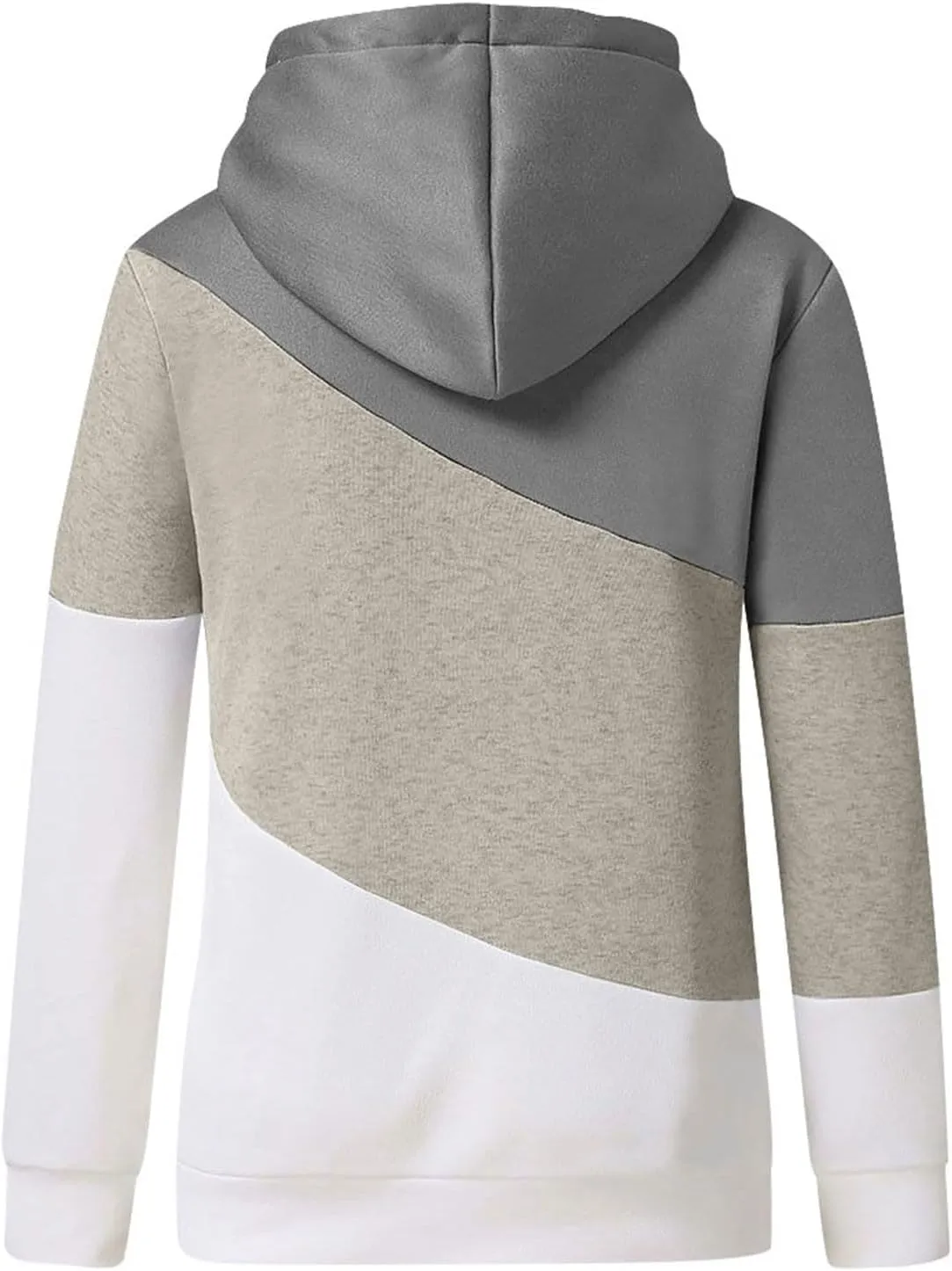 Womens Casual Hoodies Long Sleeve Solid Lightweight Tops Loose Sweatshirt Oversized Pullover Outfit with Pocket