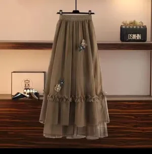 Women's Elegant High Waist Skirt    B72555