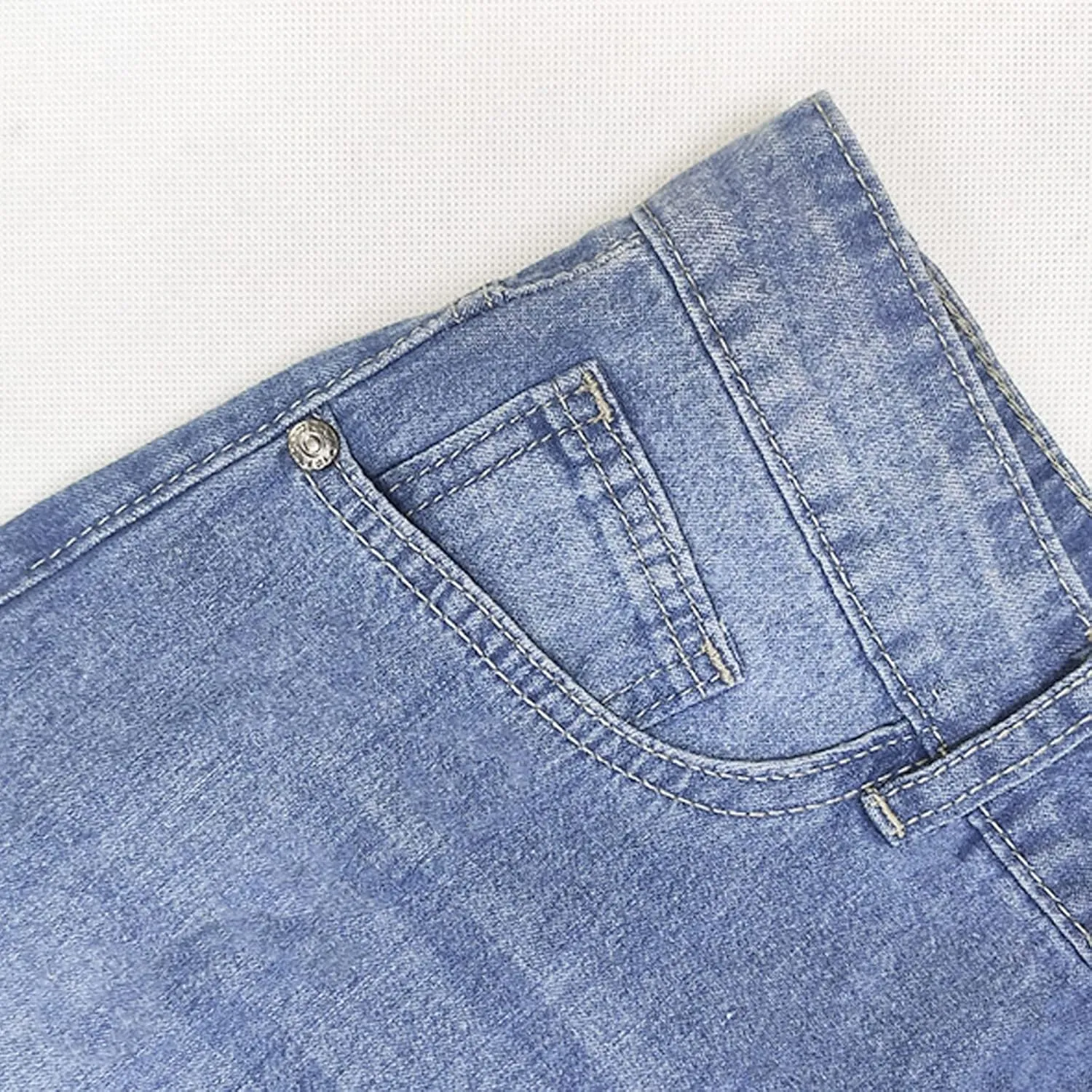 Womens Skirt High Waisted Washed Fashion Versatile Denim Long Skirt Midi Length A Line Denim Midi Skirts for