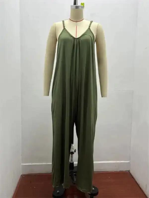 Women’s Solid Color Hot Short Jumpsuit