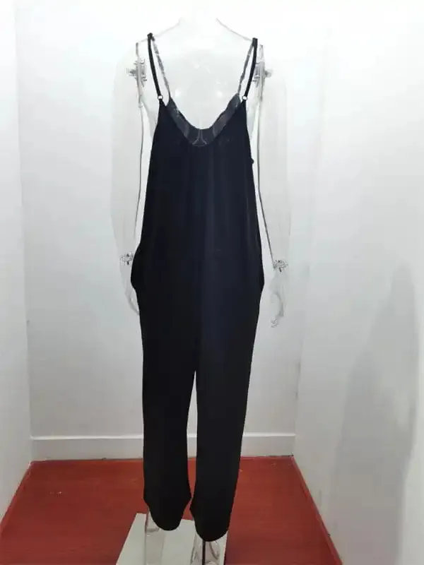 Women’s Solid Color Hot Short Jumpsuit