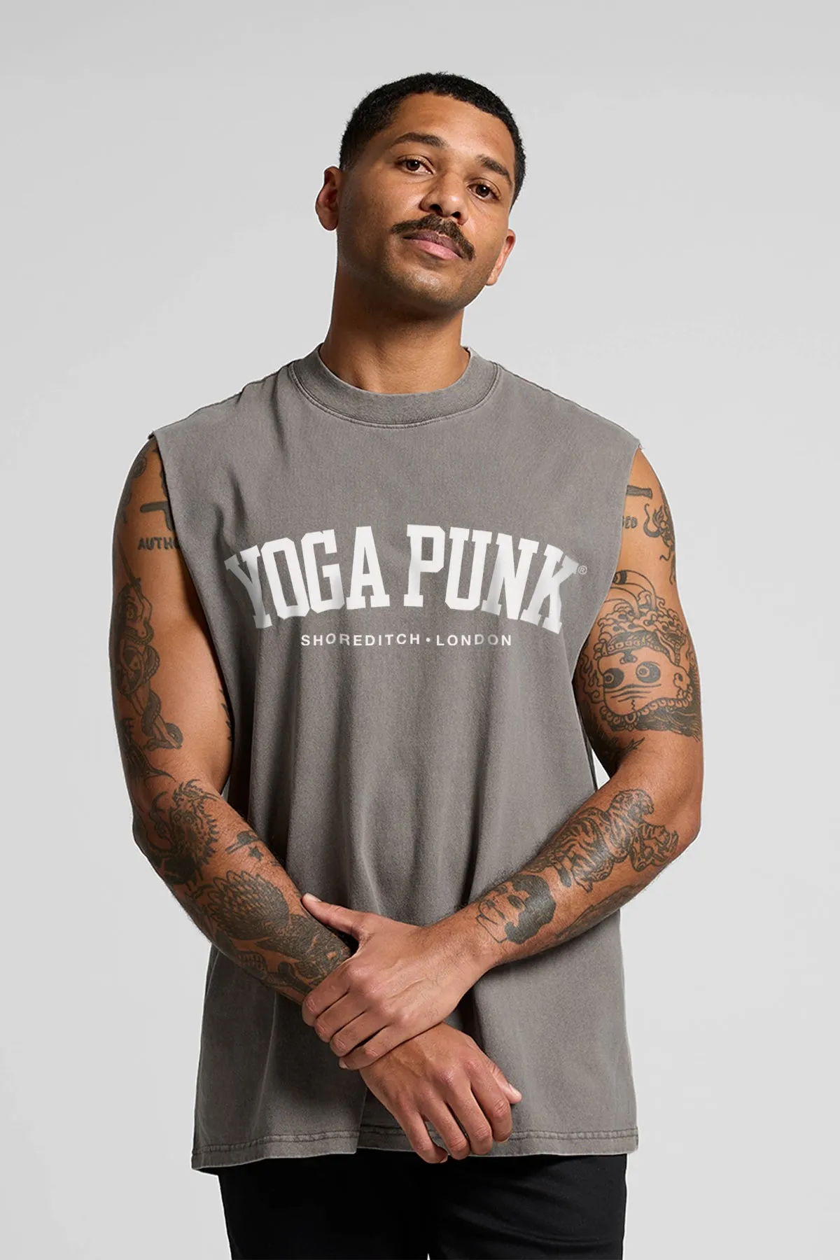 Yoga Punk Men's Premium Heavy Faded Tank